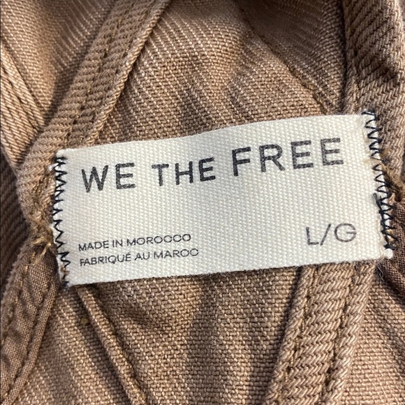 Free People NWT Deep Trance Overalls Brown Sugar Size Large Waist 18 - Picture 14 of 17